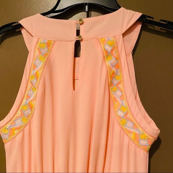 Gianni Bini Maxi Dress Size Small Embroidered - Picture 7 of 12